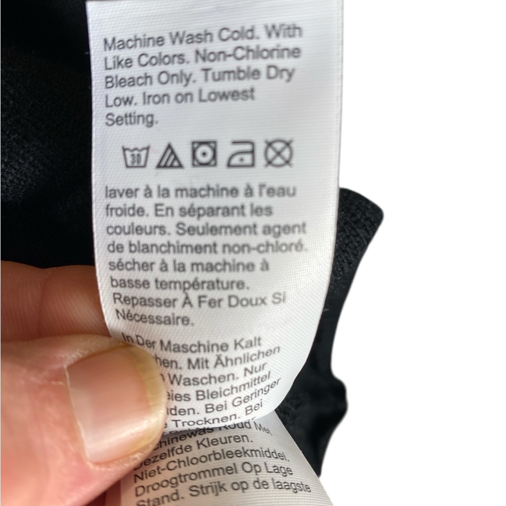 J.Crew Minimalist Women’s Black Merino Wool Sweater Size Large - Picture 6 of 7